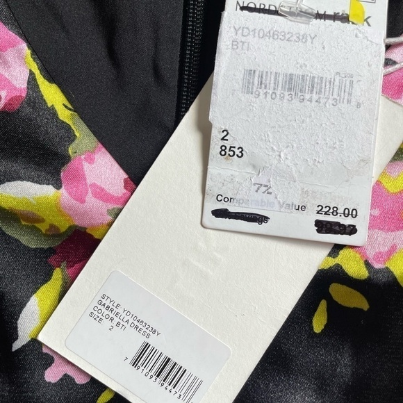 LIKELY - GABRIELA x Revolve Dress Party Cocktail | Satiny Floral Black 3541 BS - Picture 12 of 16